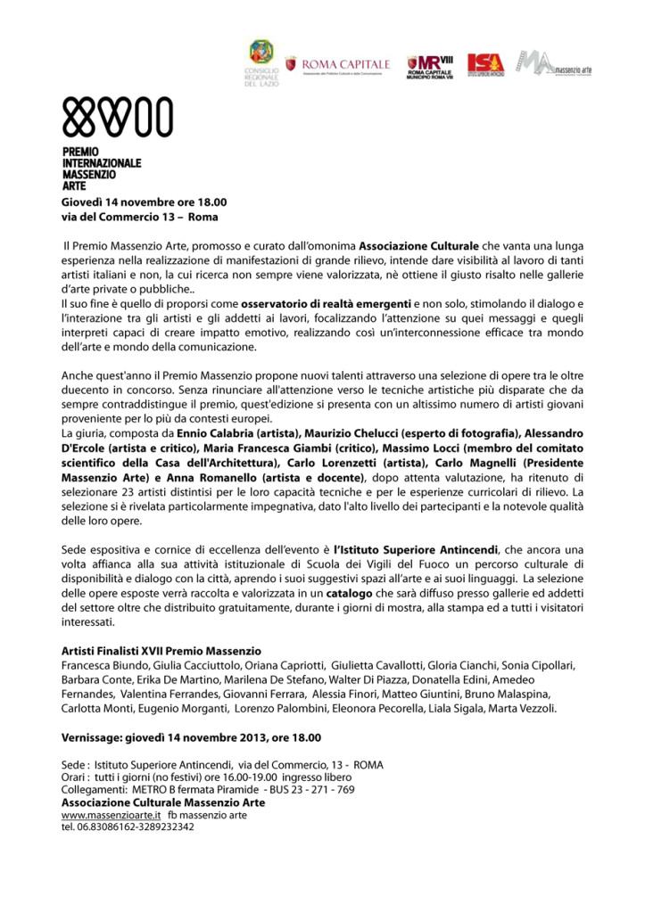 Comunicato Stampa XVII